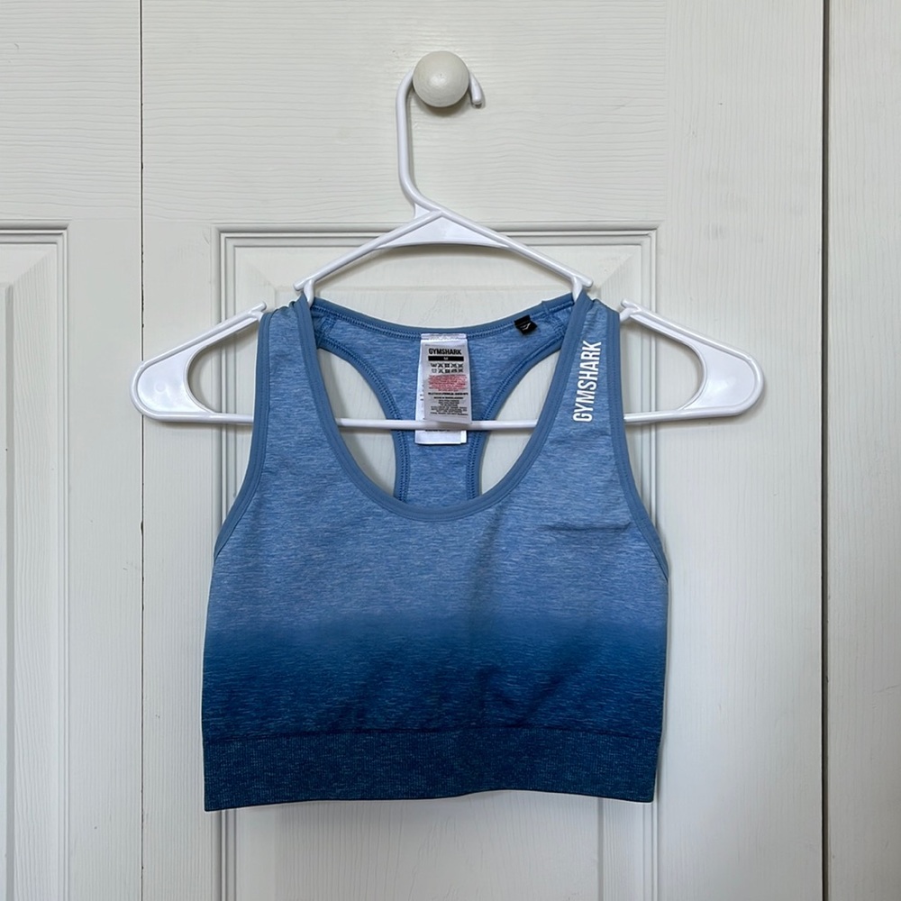 Gymshark Blue Adapt Ombré Sports Bra